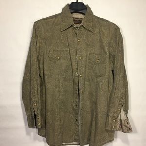Wrangler Retro Western Mens Size XL Long Sleeve